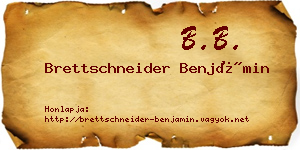 Brettschneider Benjámin névjegykártya